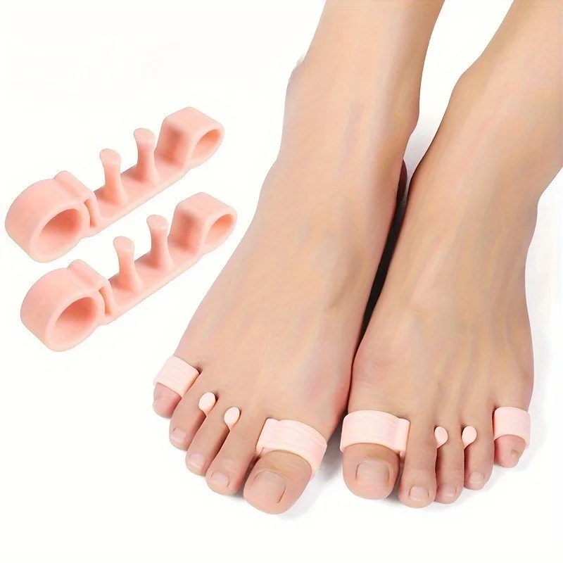 New Gel Toe Separators for Men & Women, Silicone Toe Spacer Pads, Big Toe Spreaders Splint with, Foot Care Tools Toe Care