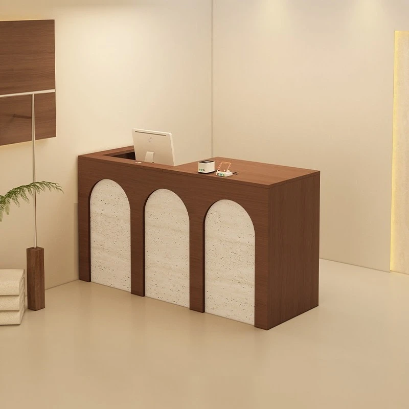 

French antique reception desk clothing store Beauty salon shop counter aesthetics luxury mostrador para tienda office furniture