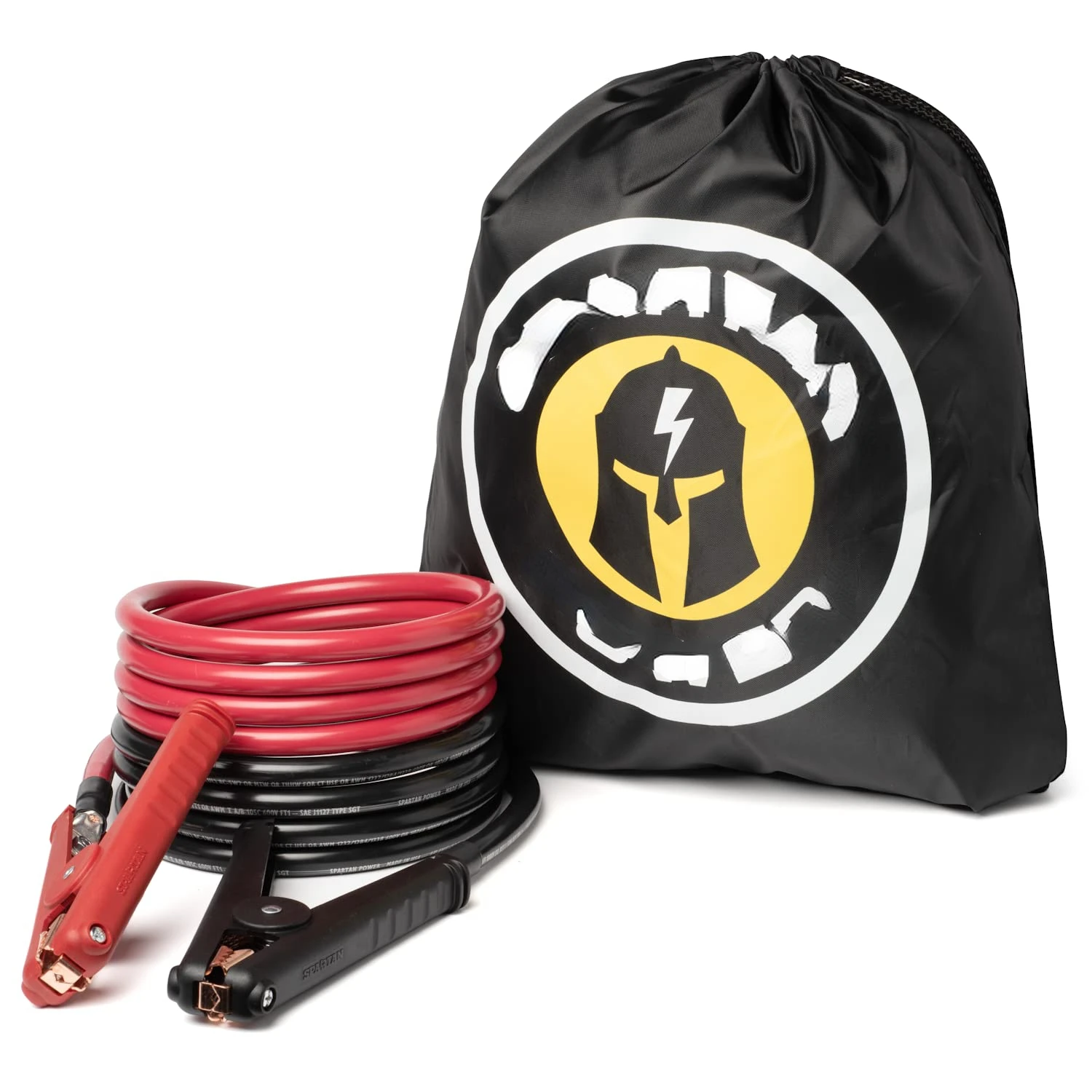 Heavy Duty Jumper Cables with Alligator Clips, 100% Pure Copper Wire, Positive & Negative Leads Battery Cable