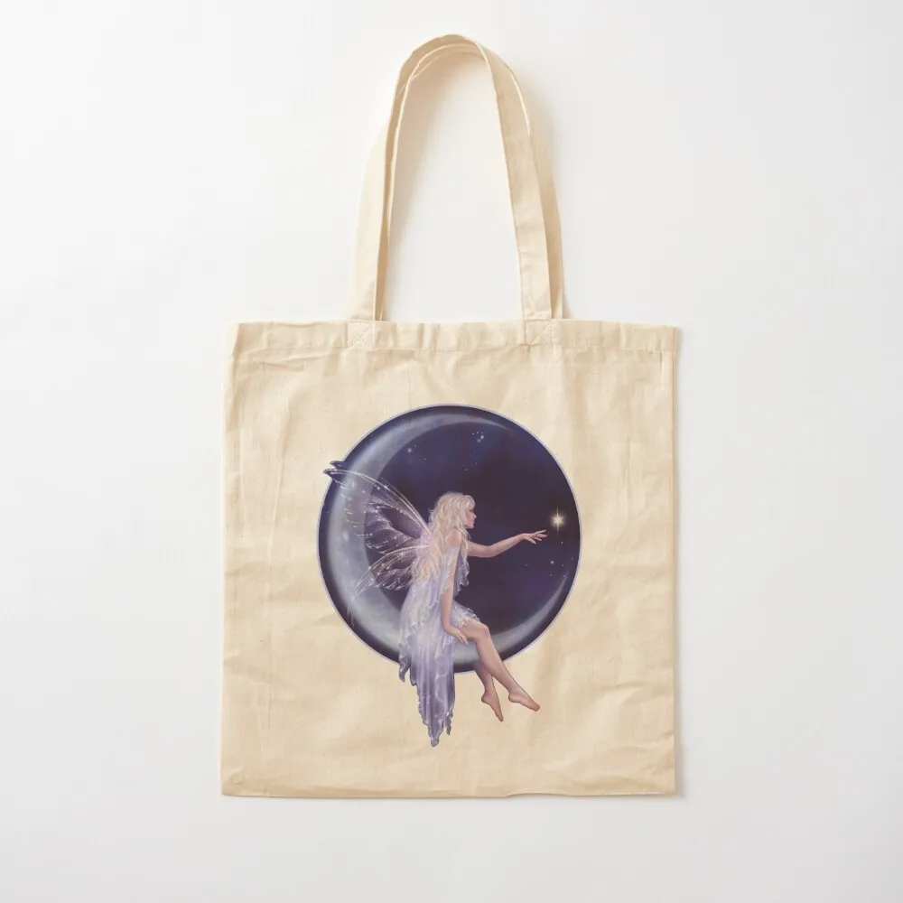 

Birth of a Star Moon Fairy Tote Bag Canvas shoulder bag Women's shopping bag Women's shopper Fabric Canvas Tote