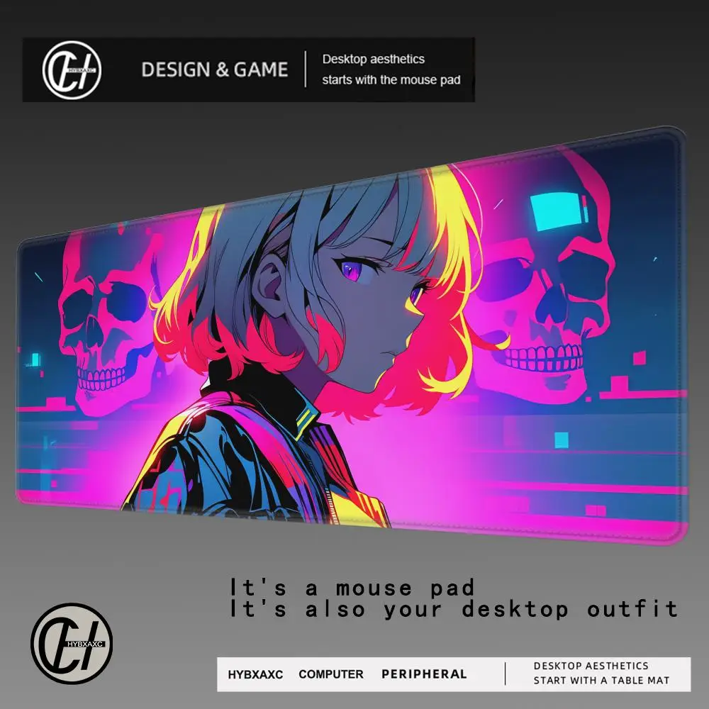 

HYBXAXC Mouse Pad Kawai Gaming Deskmat Cool Girls Big Mouse Mat Large Desk Mat Kawaii Mousepad Cute Pink Anime Aesthetics Girl