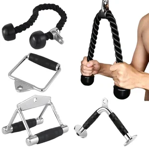 Porch Frame equipment for biceps training, double head, traction rope, gym accessories, lower press handle, triceps, side muscles 12 Main Sales Bodybuilding Puller - №3