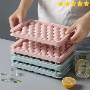 Runde Eisbox mit Deckel, Eishockeyform für den Kühlschrank, Gefrierschrank, 1, 2, heißer Verkauf 12 Hauptverkaufseis -Aluminium - №3