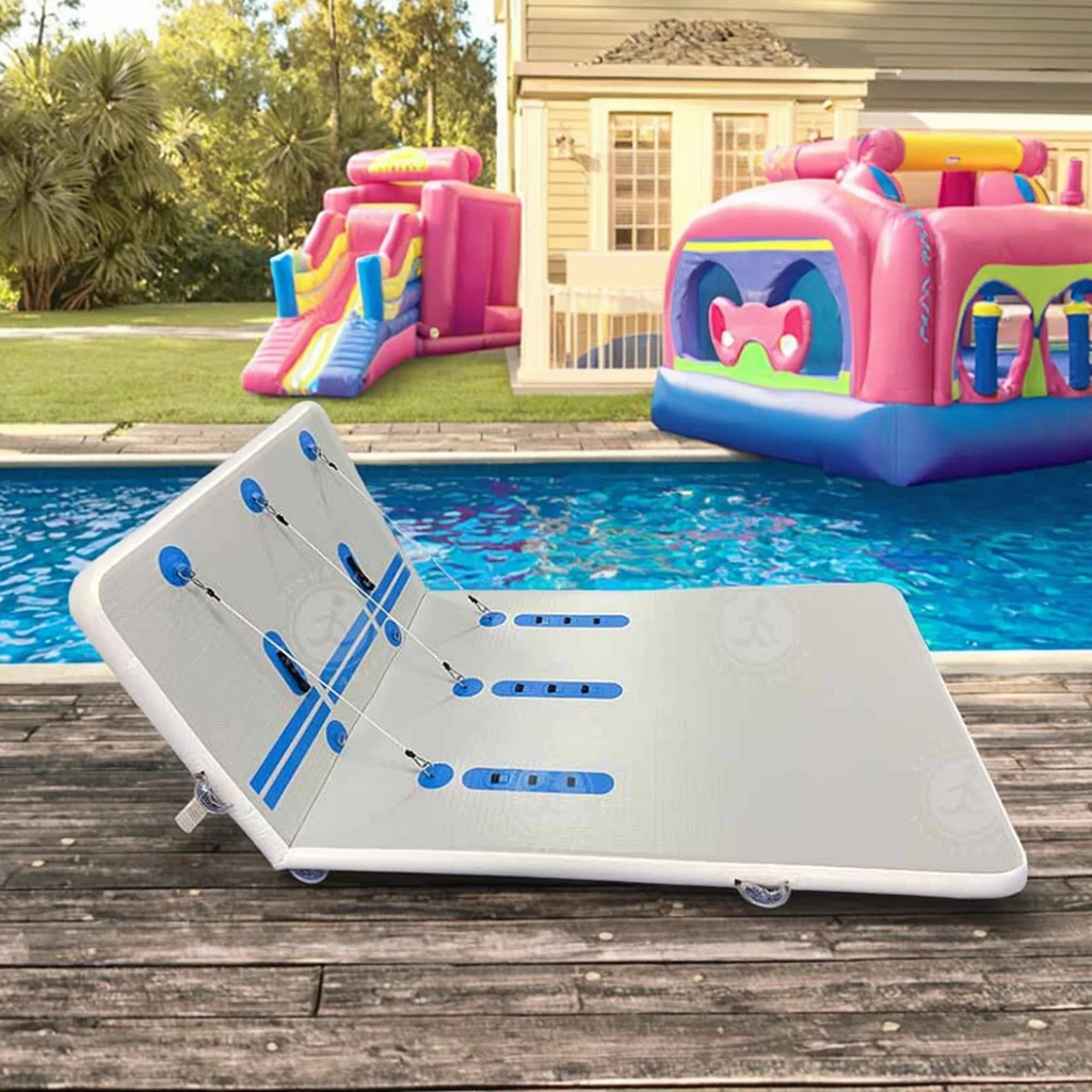 

Commercial Customized Multi-function Inflatable Floating Dock Portable Floating Water Pad DWF Water Cushion Pad Slide for Sale