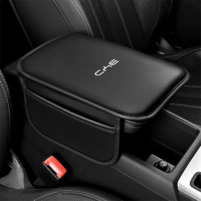 BYD Premium Leather Armrest Box Cushion For Atto 3 Seal Dolphin Han Tang Song Yuan Console Protective Pad With Storage Pockets