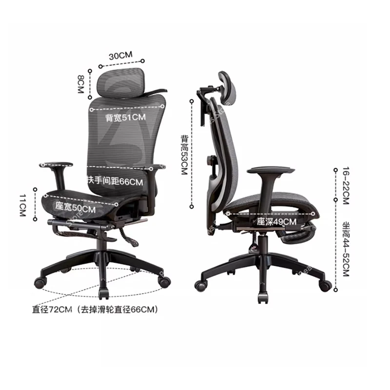 Ergonomic Office Chair Gaming Computer E-sports Home Comfortable Reclining Chair Recliner Cadeira Gamer Office Furniture WKOC