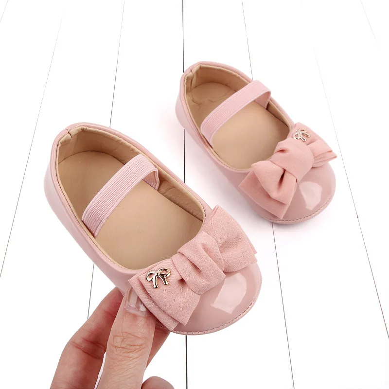 Yibubu Baby Shoes Cute Princess Shoes Indoor Soft Soled Non-slip Todder Shoes Cute Fashion Simple And Generous Baby Shoes