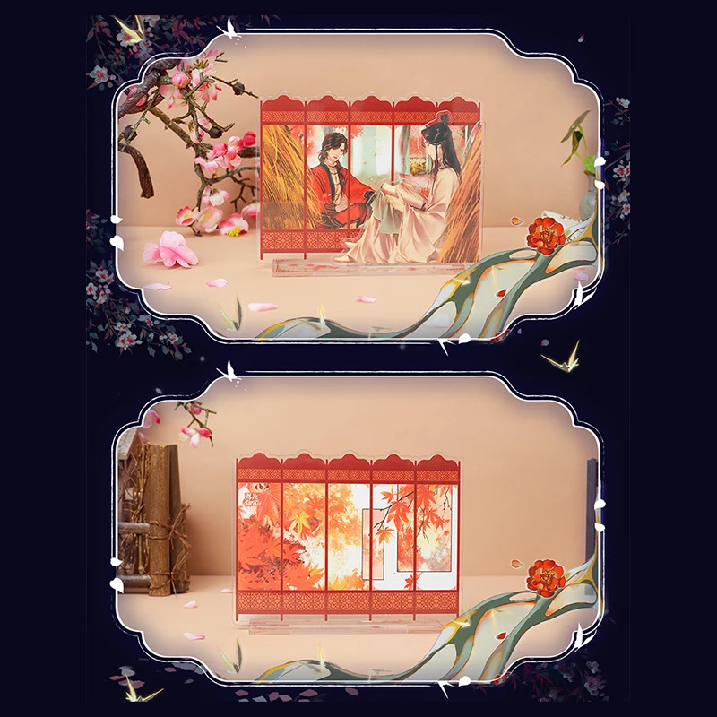 Anime Tian Guan Ci Fu/Heaven Official's Blessing Xie Lian Hua Cheng Cosplay, doble cara, acrílico, señal de pie, regalo