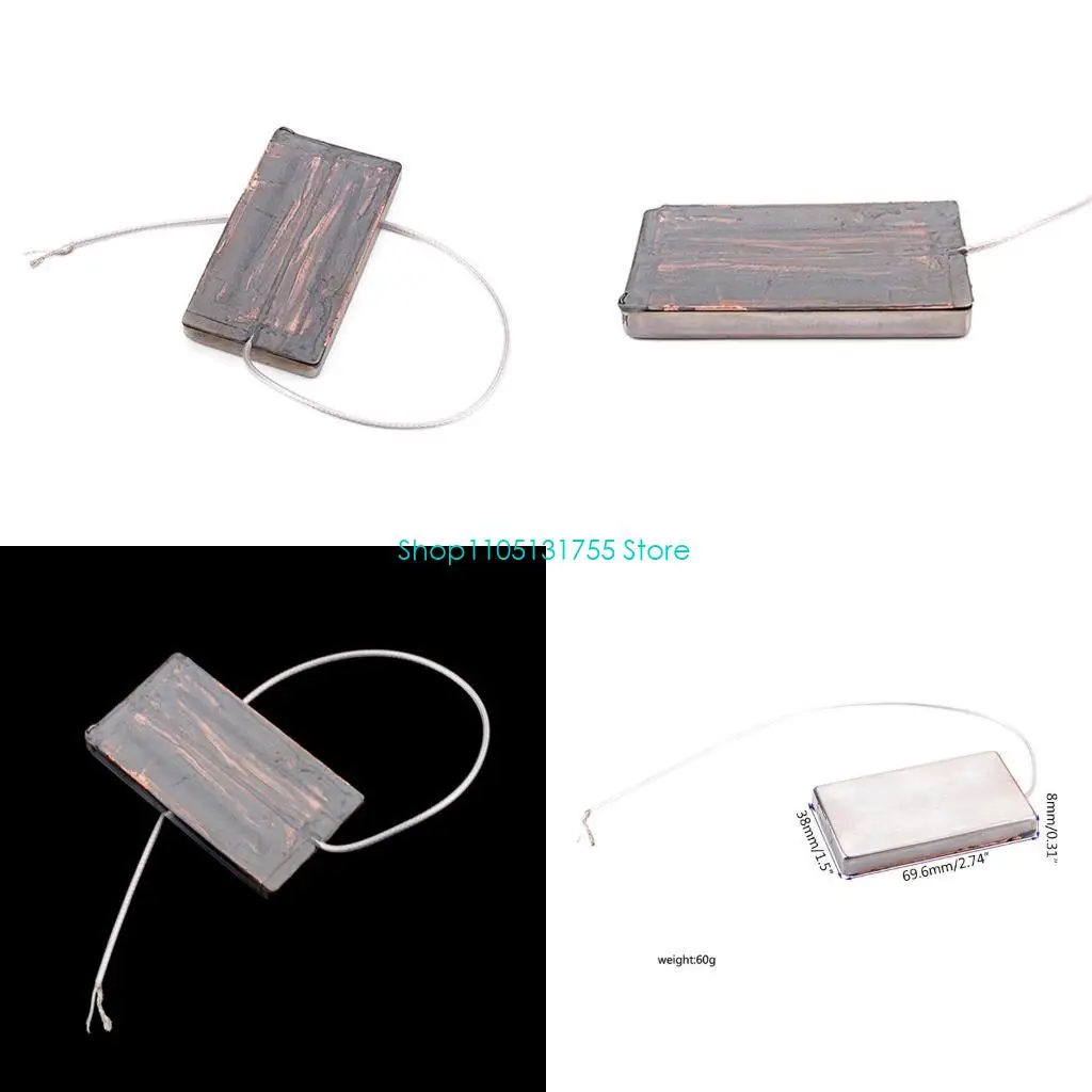 

K0EF Vintage Tone Alnico 5 Набор звукоснимателей для хамбакера для электрогитары Расстояние между полюсами 52 мм Простой дизайн