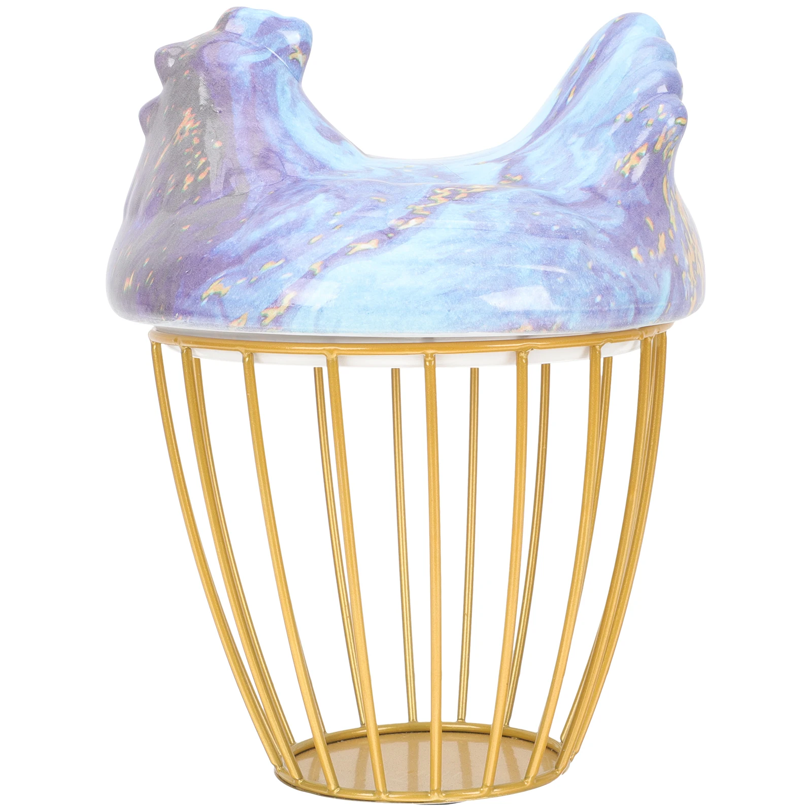 

Ceramic Kitchen Storage Basket Egg Holder Large Capacity Farmhouse Baskets Counter Household Hen Shape Decorative Practical