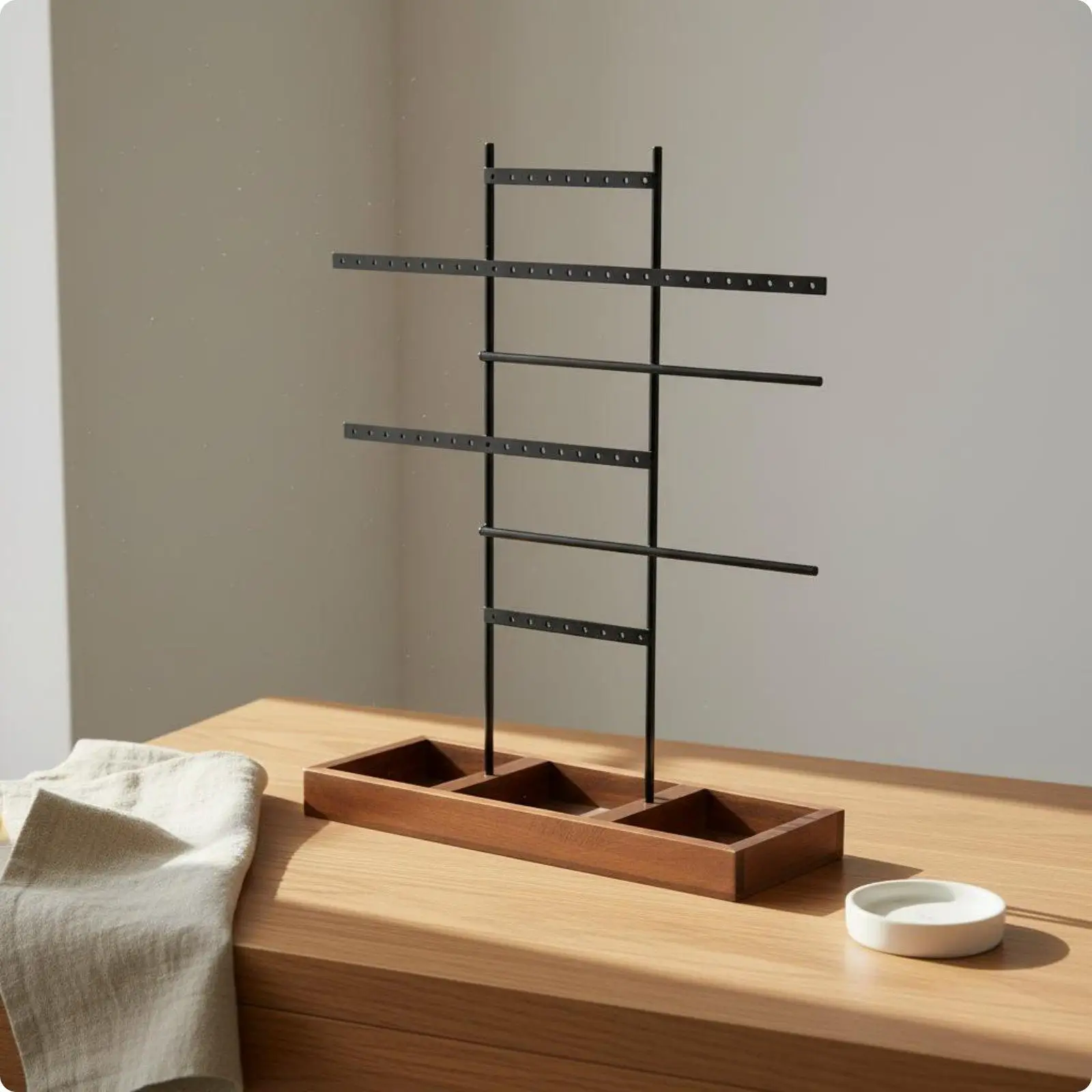 Multi Layer Jewelry Display Stand Organizer Holder for Necklaces Earrings Bracelets Home Storage Vanity