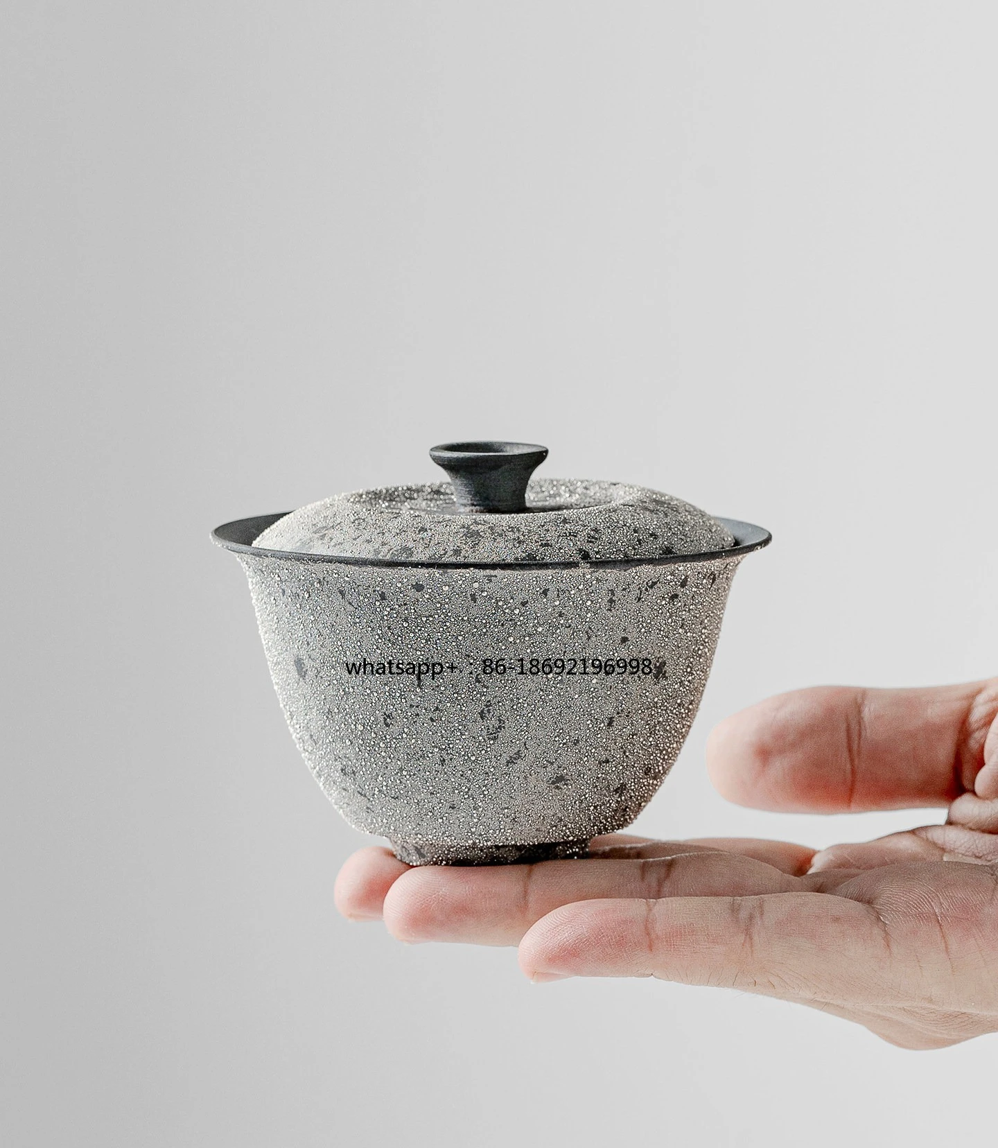 110ML Ceramic Ercai Cover Bowl Silver Bead Kung Fu Tea Set Cup Set Gift Box Gift Companion Gift