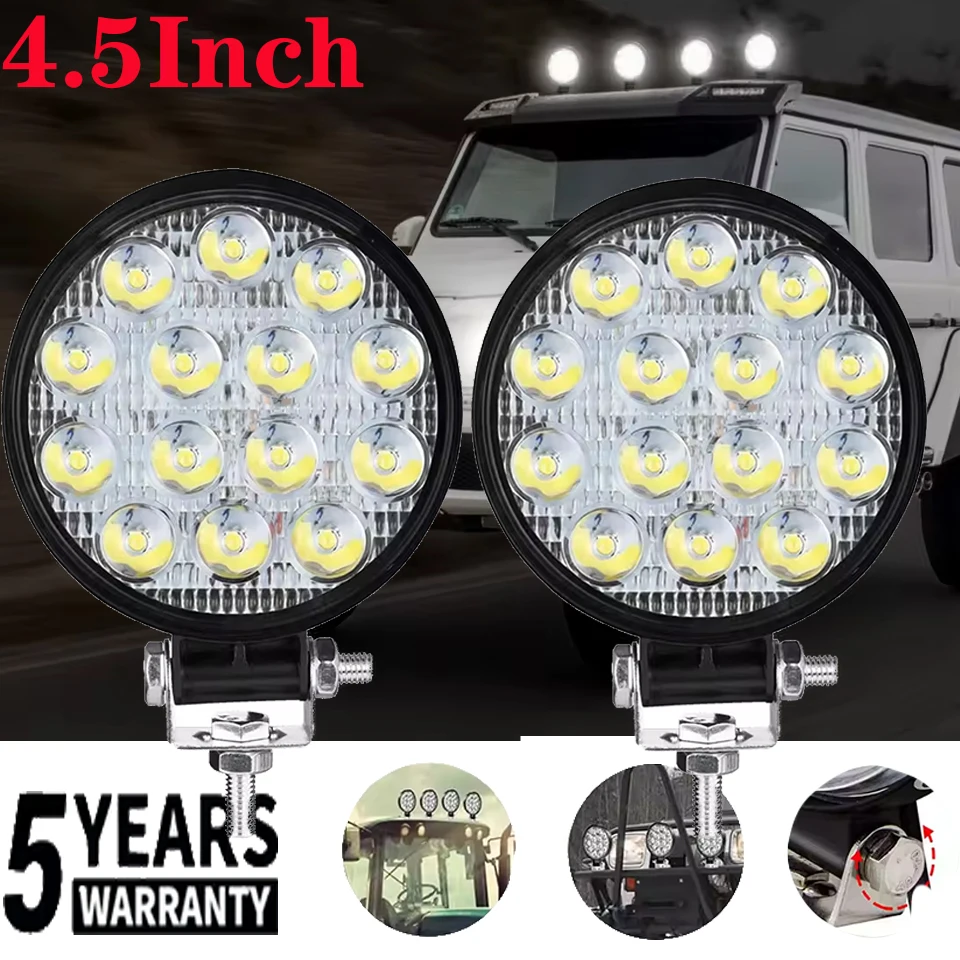 

4.5 Inch 56W Car LED Bar Worklight MINI 16SMD Round Square Auto Light Fog Lamp off Road for ATV SUV Truck Engineering Spotligh