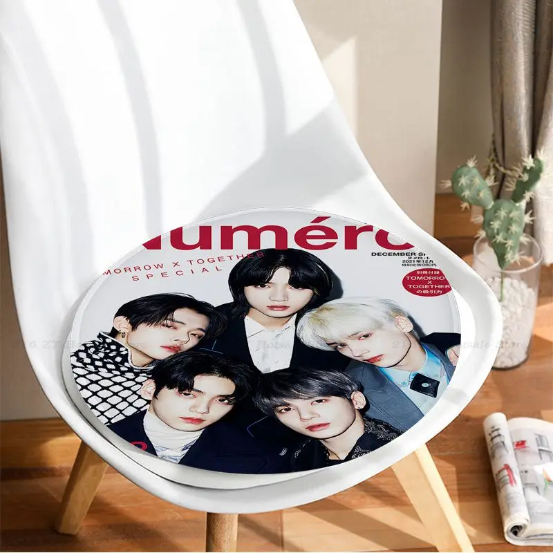 KPOP Korean Boys TXT Fight Or Escape FIGHT OR ESCAPE Sofa Mat Dining Room Chair Cushions Unisex Fashion Anti-slip Chair Cushions