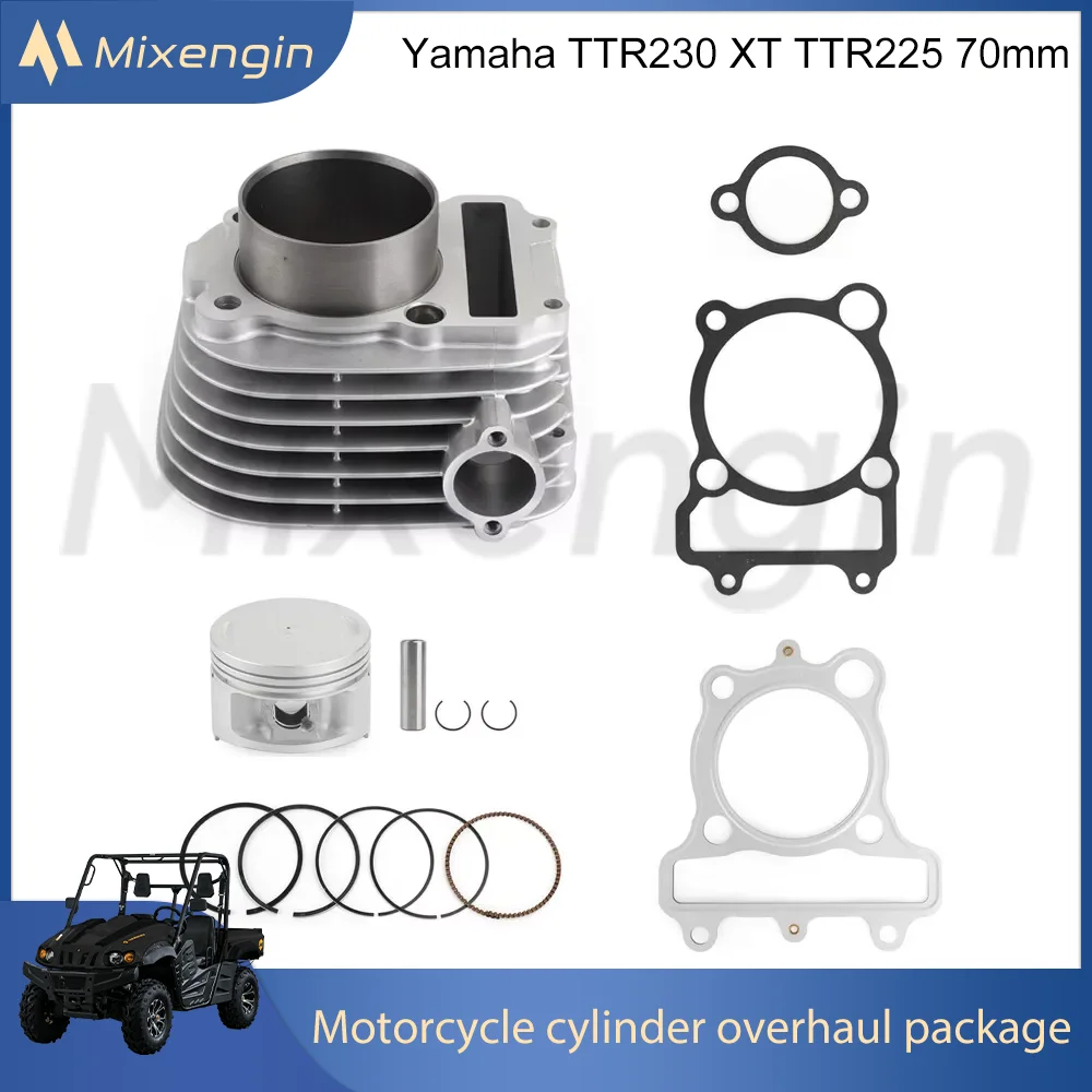 Bore size 70mm 92-24 for Yamaha TTR230 TTR225 XT225 4VW-11310-00-00 Motor Engine Parts cylinder piston gasket Engine Parts kit