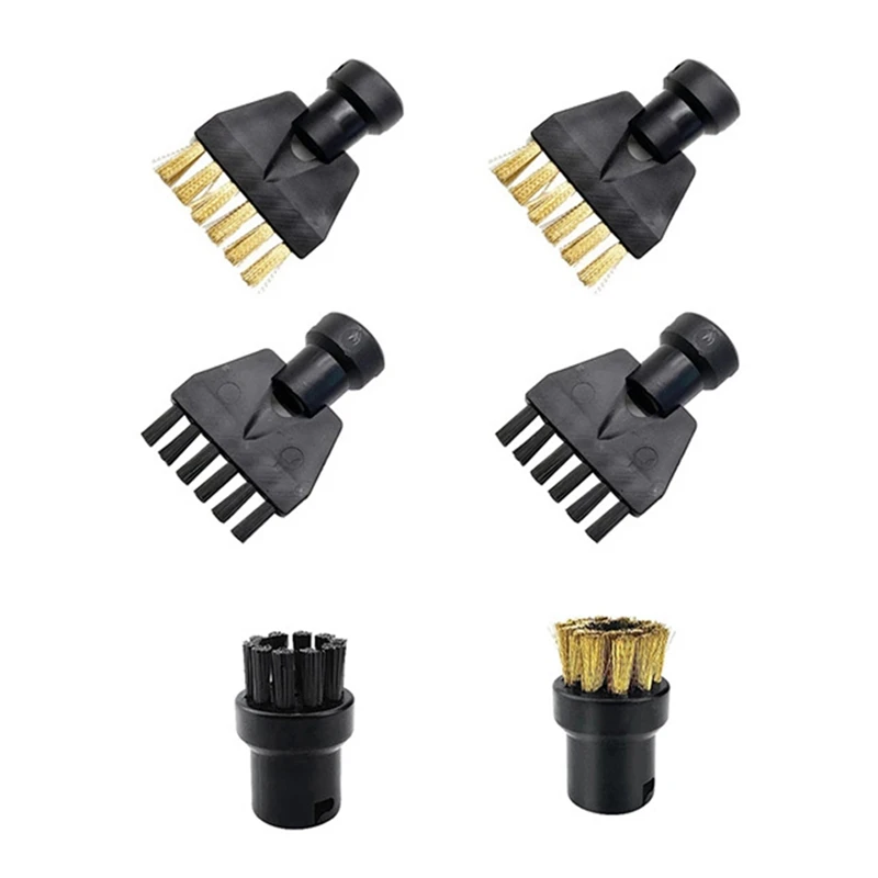 6PCS For Karcher SC1 SC2 SC3 SC4 SC5 SC7 CTK10 CTK20 Handheld Steam Vacuum Cleaner Parts Brush Head Powerful Nozzle