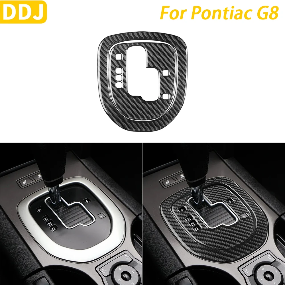 For Pontiac G8 2008 2009 Accessories Carbon Fiber Center Console Gear Shift Panel Set Trim Cover Car Interior Decoration Sticker