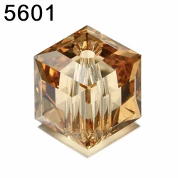 (1 piece) Genuine Crystals from Austria 5601 Cube Loose Beads Rhinestone for Necklace Bracelet DIY Jewelry Making