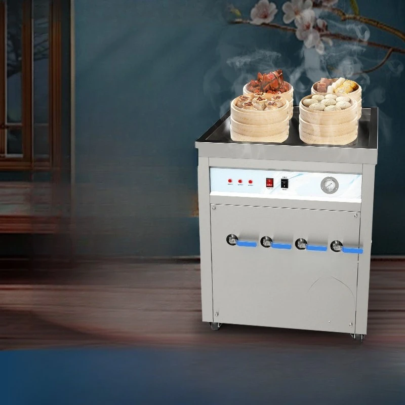 

Commercial steam engine breakfast shop steamed buns machine steamed rice noodles Xiaolongbao super energy-saving steamer