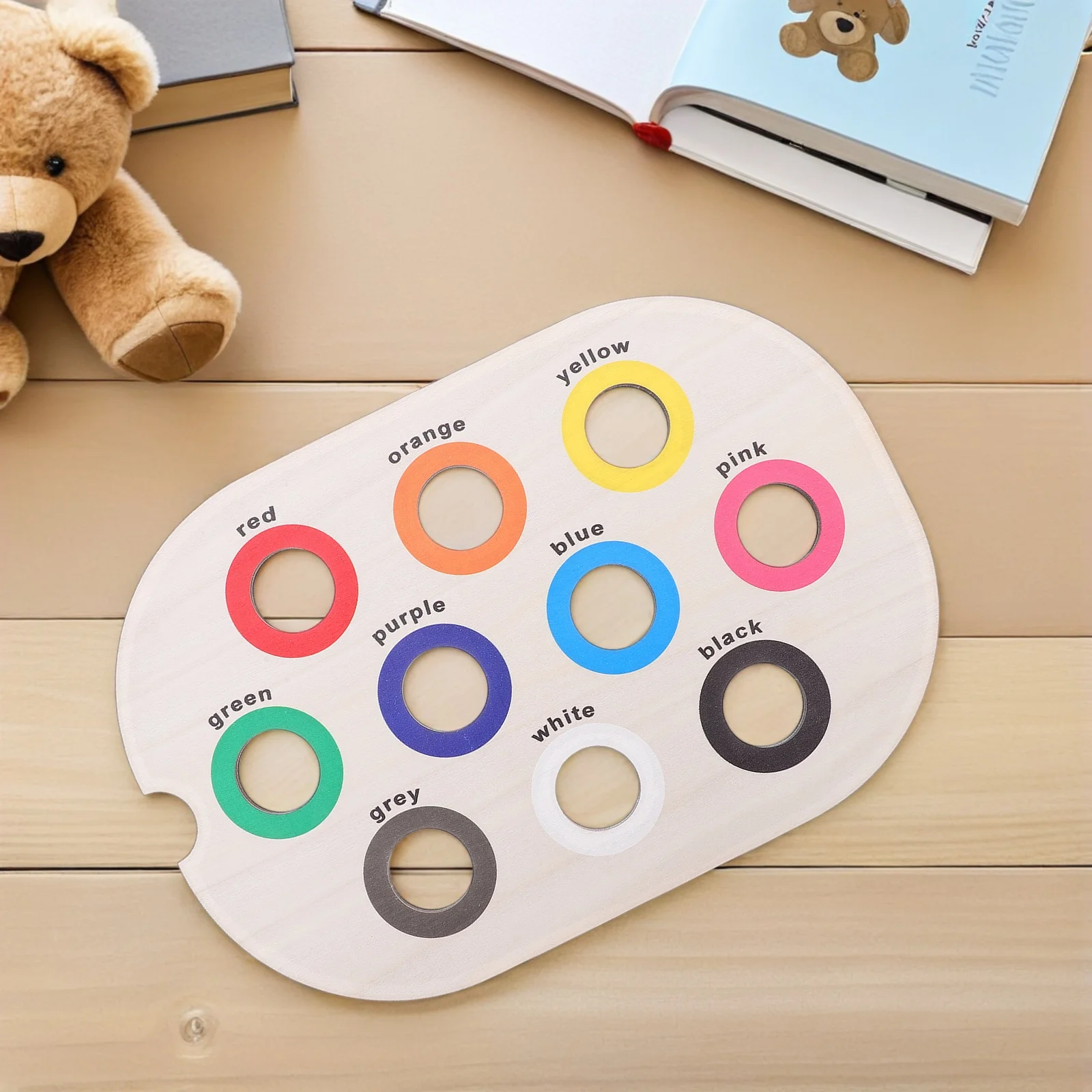 Bandeja de classificação de cores de madeira montessori infantil, placa sensorial, aprendizagem precoce, jogo de desenvolvimento de habilidades motoras finas, pré-escolar, crianças