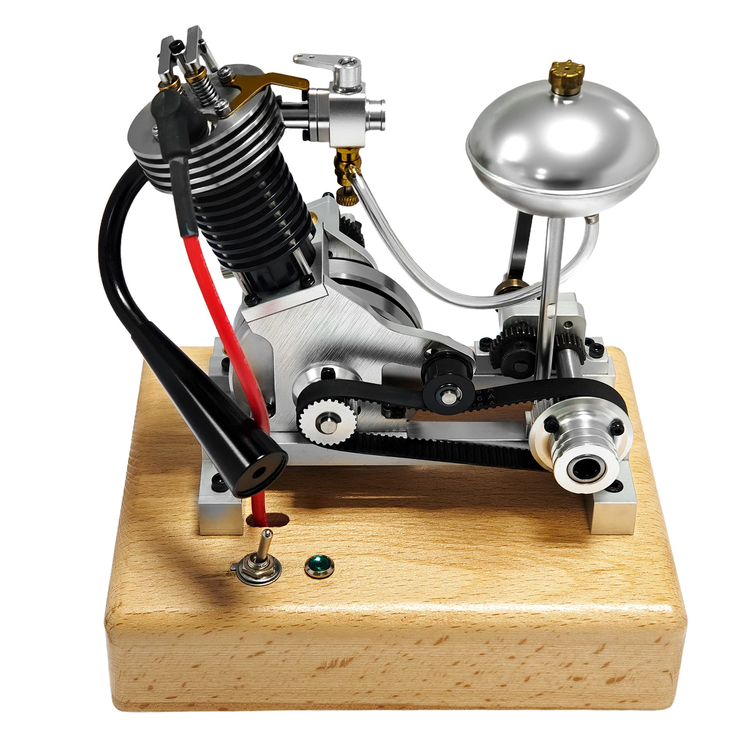 V2 Double Cylinder / V1 Single Cylinder Engine Model Metal Material Physical Mechanical Engine Engine Model Can Start Toy Gift view 3