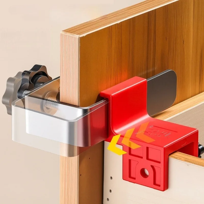 Household Drawer Fixing Clip Portable Cabinet Door Mounting Jig Bracket Woodworking Furniture Cabinet Positioning Hand Tools