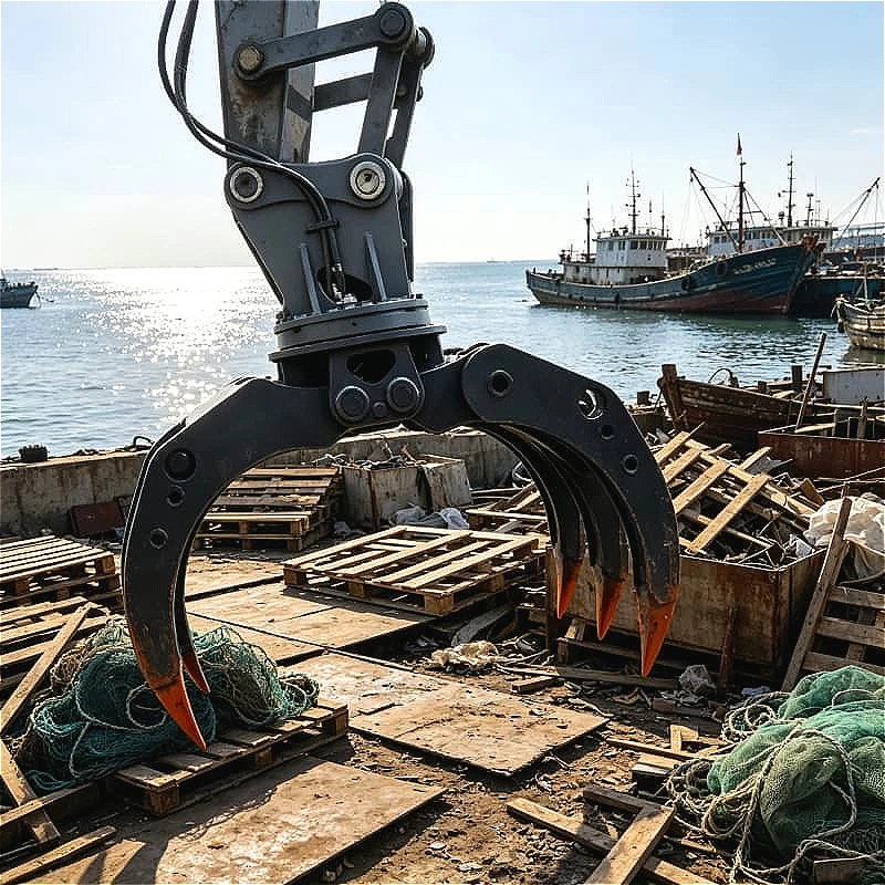 Reliable Grapple Saw for Crane Hydraulic Wood Cutting Chainsaw Attachment Tree Felling Log Processing Forestry Land Clearing