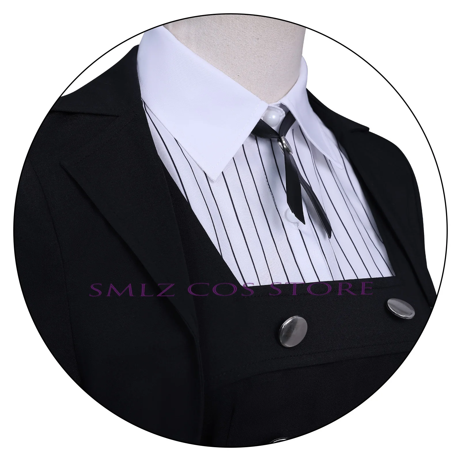 Shiraya Tamaki Cosplay Anime Rock Is A Lady's Modesty Cosplay Costume Girl Black JK School Uniform Suit Wig Outfit for Woman