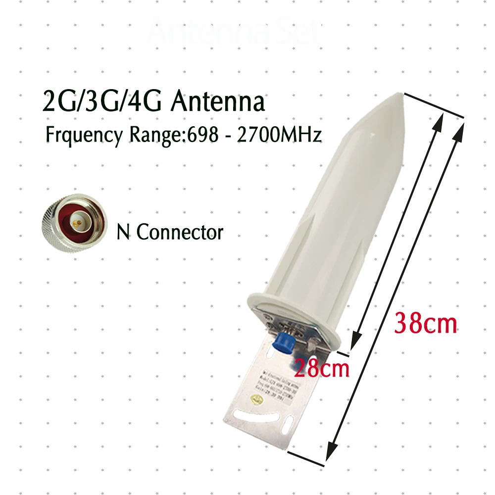 Imagem -02 - Antena de Comunicação n Fêmea para 2g 3g 4g Umts Amplificador de Sinal Celular Lte Cdma Gsm Repetidor Dcs 689-2700mhz Zqtmax28dbi