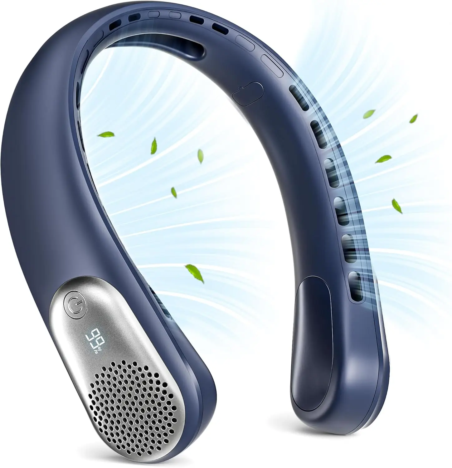 

Новый усовершенствованный шейный вентилятор 2026 года, портативный вентилятор с LED-дисплеем и USB-зарядкой, 360° ° Охлаждающий безлопастной персональный вентилятор, 4000 мАч, 3 регулируемые скорости