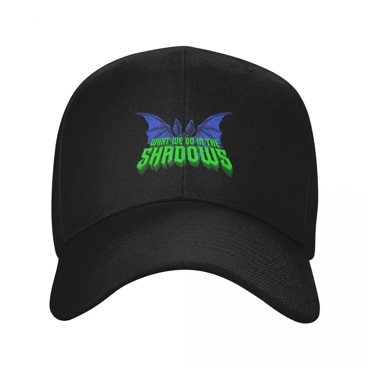 

What We Do in the Shadows Bat Logo T Shirt Baseball Cap Golf Wear Hat men fashionable fun hats Men's Caps Women's