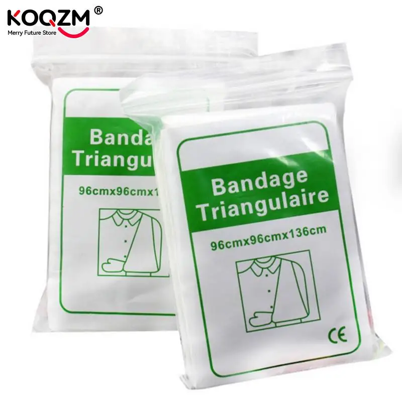 1pc Vlies Dreieck Verband Verdickt Dreieck Erste Hilfe Verband Sicherheit Schutz Verband Selbst Klebe Elastische Bandage