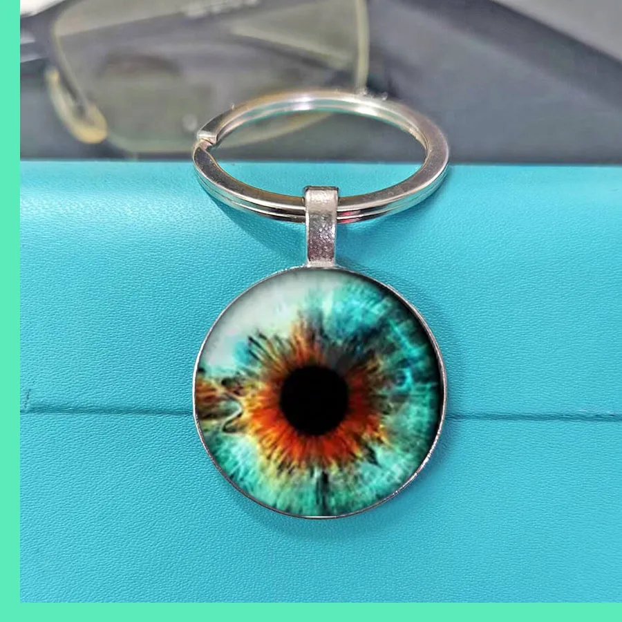 Cute Evil Eye Keychain, Playful Eyeball Charm For Kids Backpack & Car Key, Childish Bag & Auto Accessory