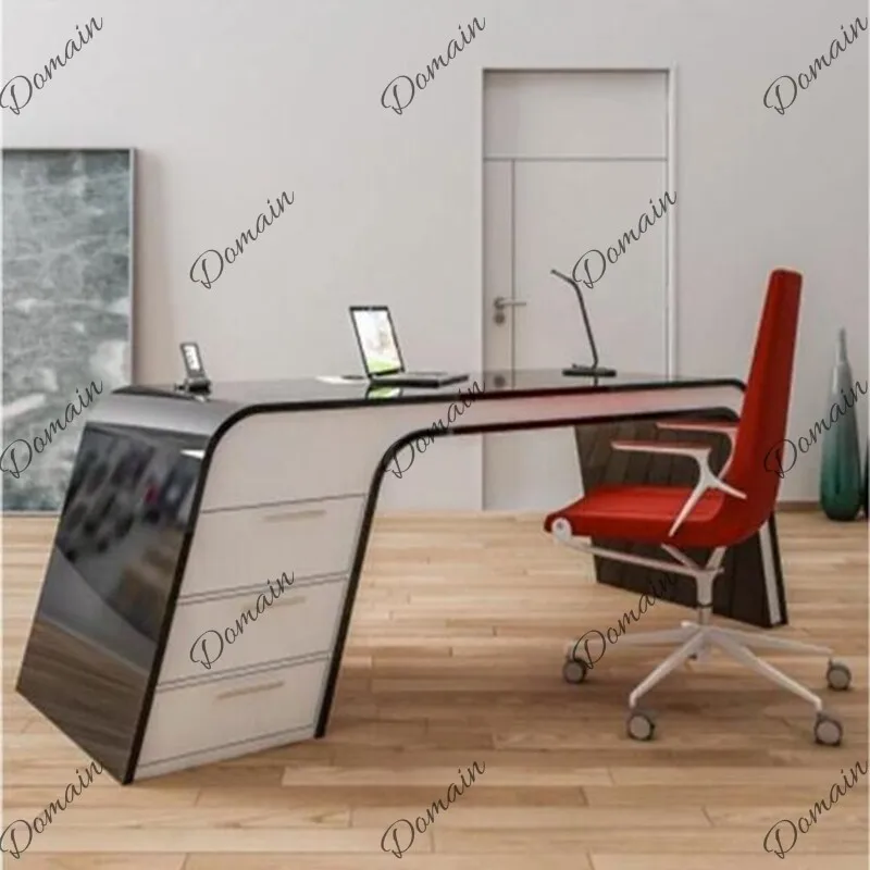 New Creative Piano Lacquer Computer Desk Simple Modern Conference Table Office Desk
