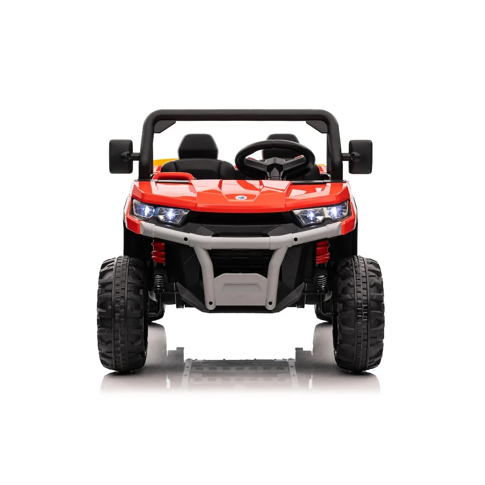 24V Kids Ride On Car 2 Seater UTV With Remote Control 2X200W Motors Toy Cars Electric Dump Bed Bluetooth Off Road Car For Kids