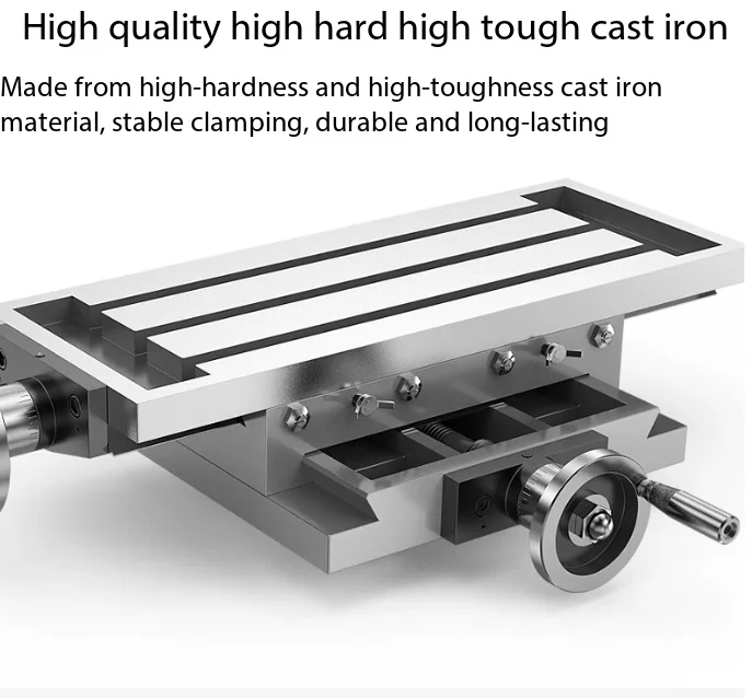 High Precision Cross Table Milling Machine Flat Speaker Cross Table Drill 450/550 Multifunctional Heavy-duty Slide