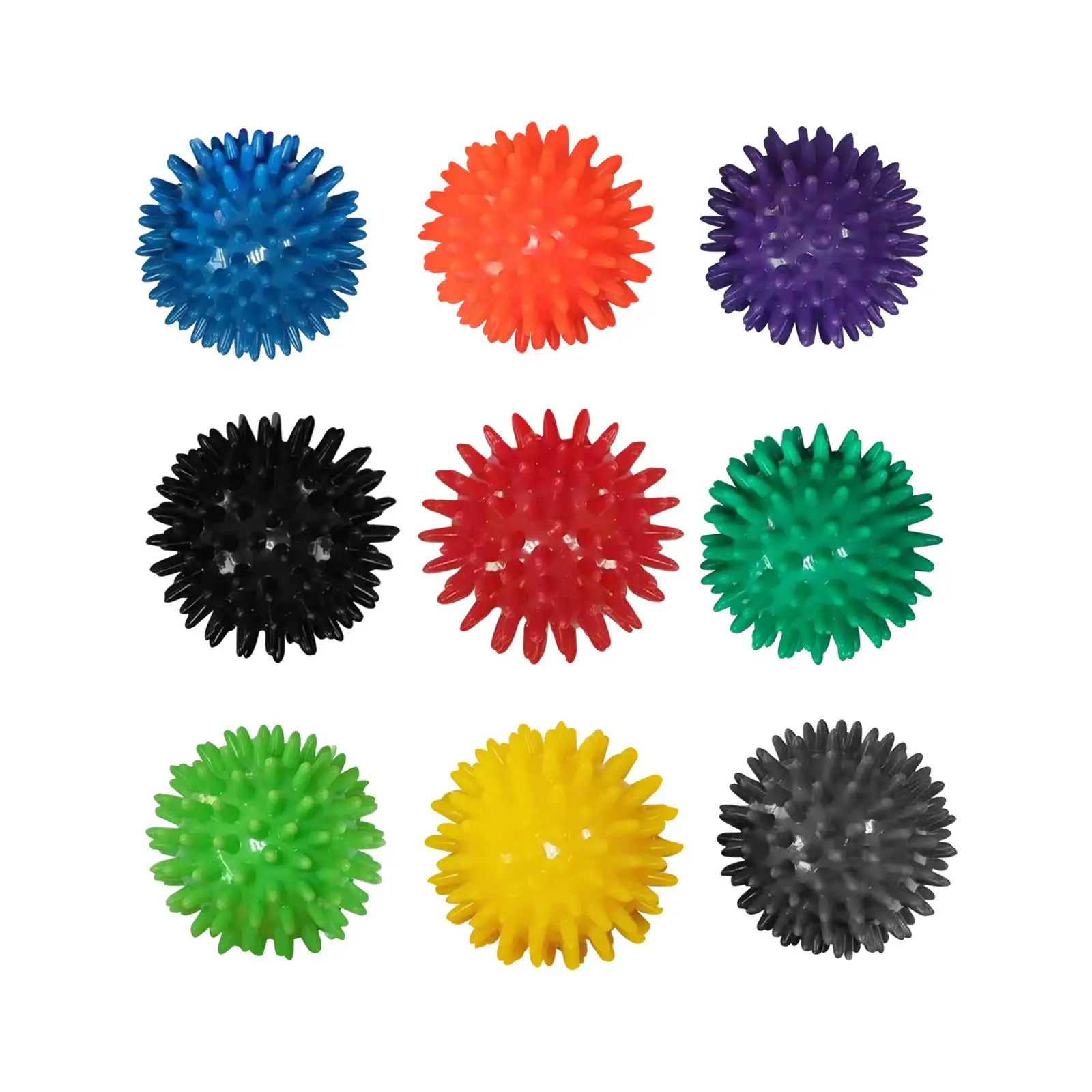 Compact Spiky Massage Balls for Deep Tissue Relief - Versatile Exercise Tool for Neck, Back, and Hands