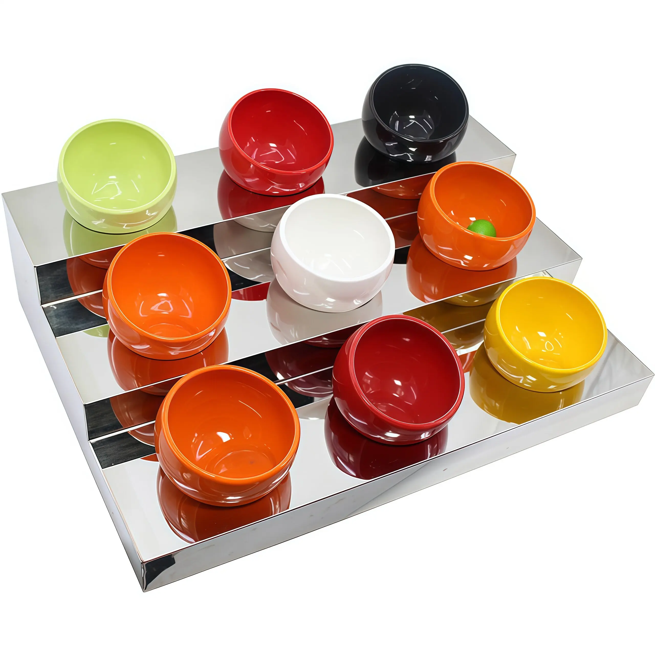 Sauce snack rack, buffet display rack, hotel Western hotpot, vegetables, cold dishes, seasonings, salads, snack bowls, sauces