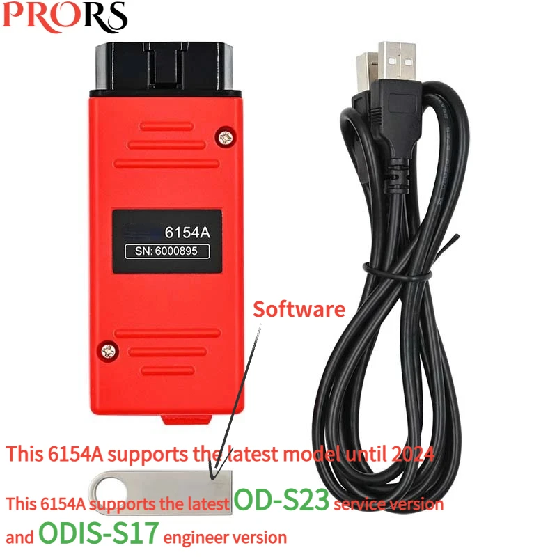 

2024NEW OD-S 9.10 For VNCI 6154A Support CAN FD DoIP Protocol and Online Functions Original Driver Cover SVCI Diagnostic Tool