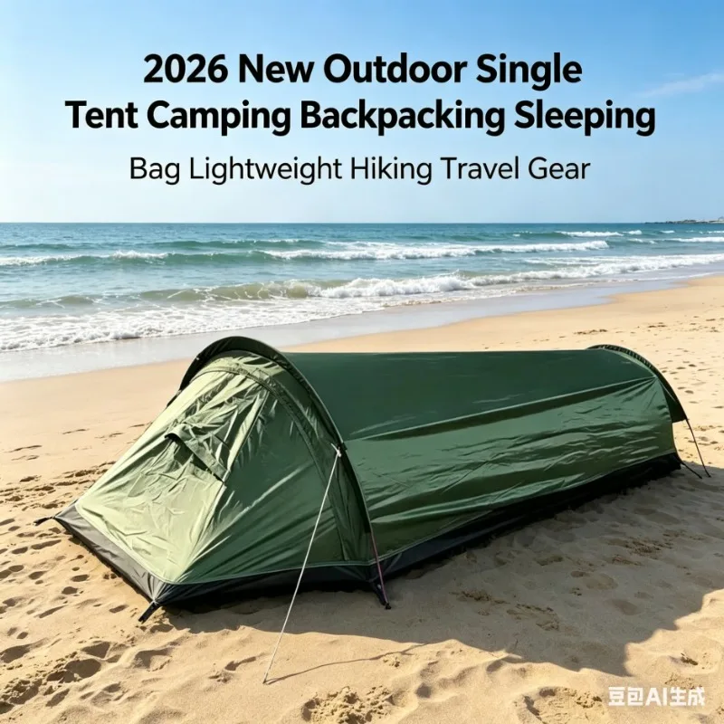 Nueva Tienda de Campaña Individual para Exteriores 2026, Saco de Dormir Ultraligero para Camping y Senderismo, Equipo para Actividades al Aire Libre