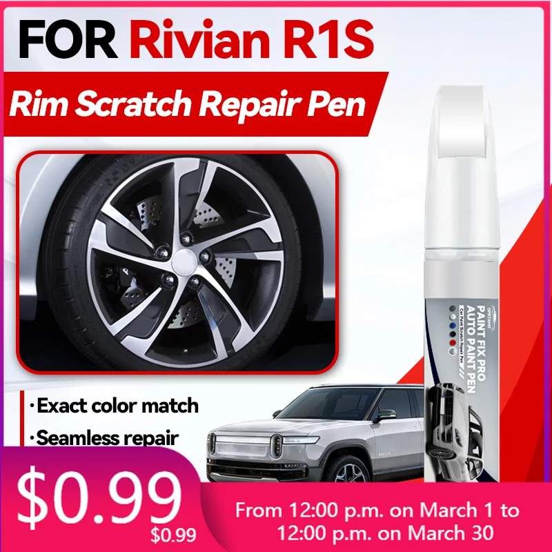 

Аксессуары для автомобилей Rivian R1S: средство для удаления царапин на краске, аксессуары для ухода за лакокрасочным покрытием, цвета Green Glacier White, LA Silver, Midnight.