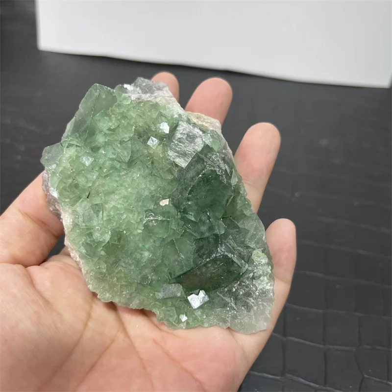Green Fluorite Rough Mineral Crystals Natural Quartz Healing Gems Reiki Stones