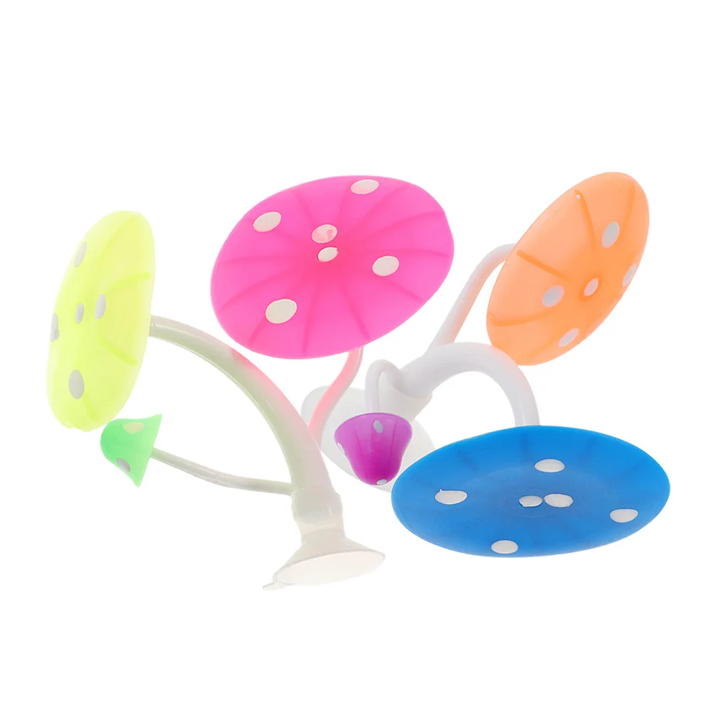 

2pcs Aquarium Mushroom Betta Resting Bed Silicone Fish Hideout For Tank Decorations Betta Hammock Fish Tank Supplies