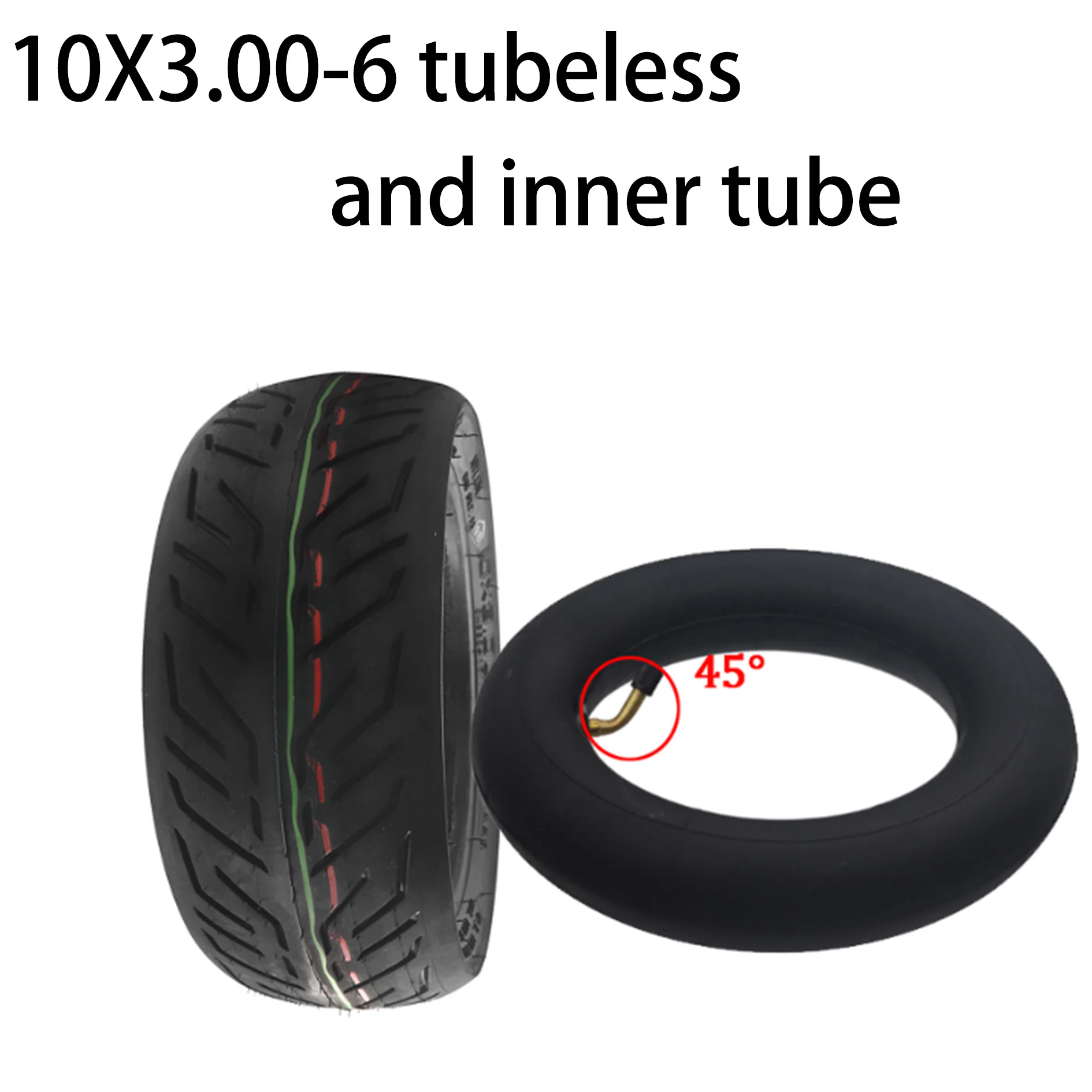 High quality CST 10x3.00-6 electric scooter vacuum tire 10x3.00-6 can be equipped with inner tube image 5