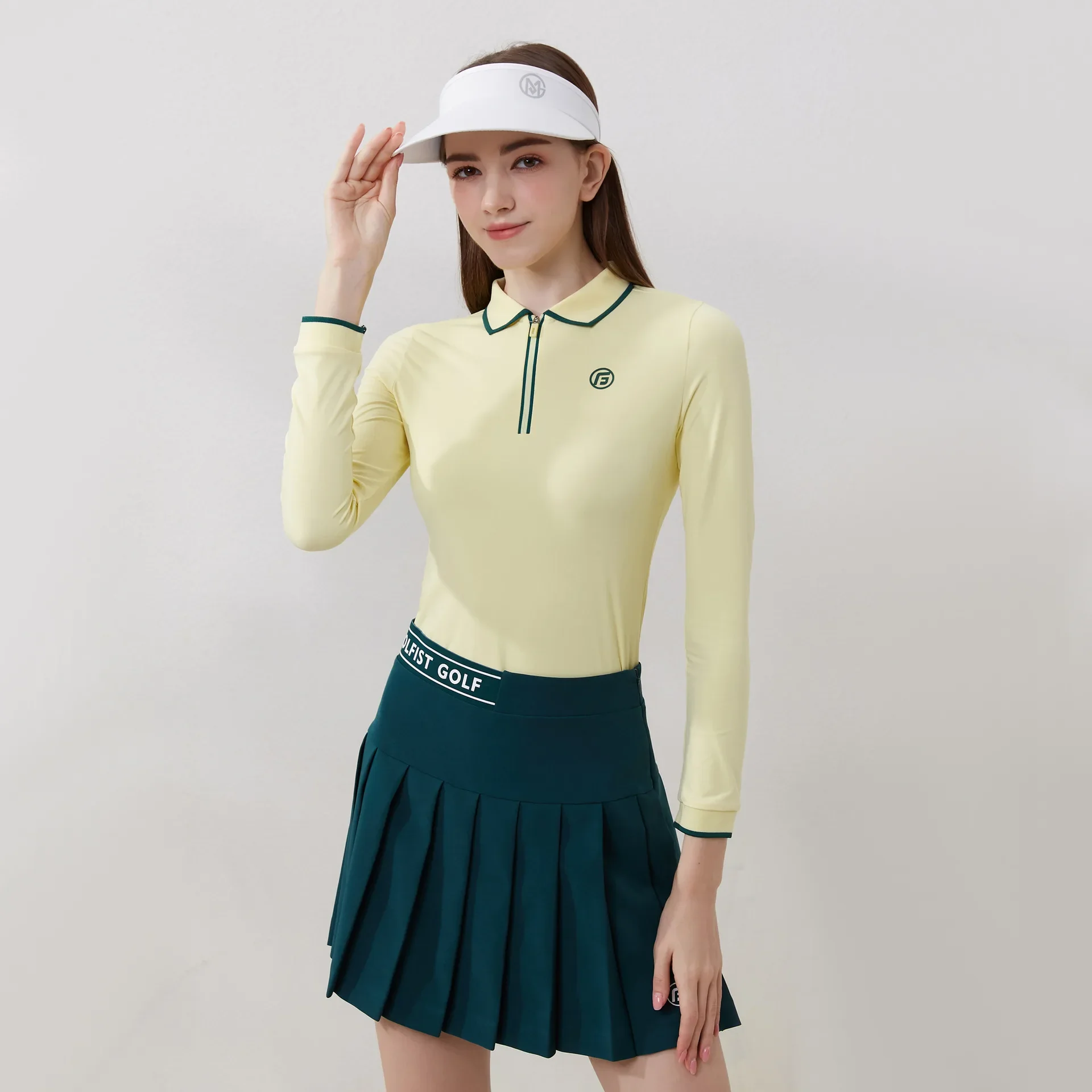 Golffist 2024 Nieuwe Golfkleding Dames Poloshirt Met Rits Korte Mouw T-Shirt Snel Droog Outdoor Atletische Tops Dames Golfkleding