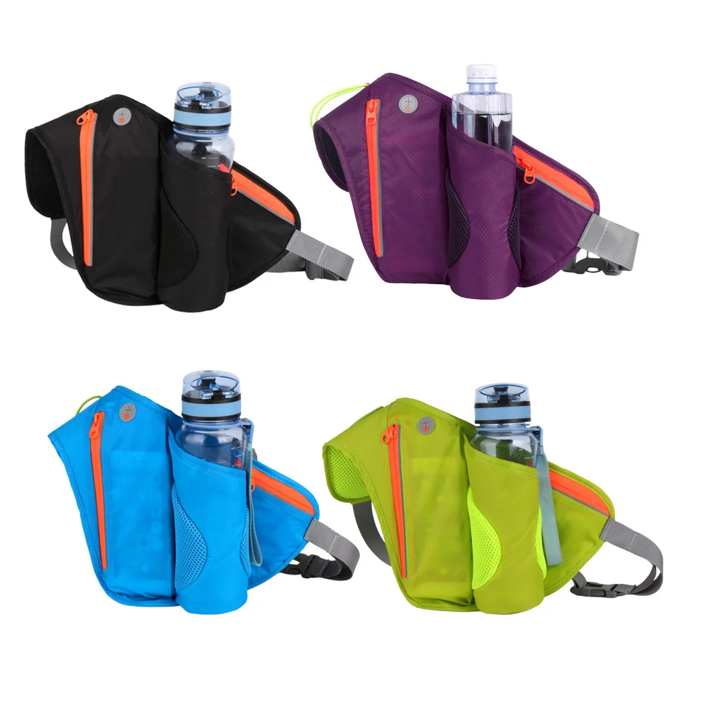 

1Pcs Running Waist Bag Nylon Waterproof Light Duty Belt Pouch for Phone Keys Bottle Secure Zipper Closure for Outdoor Sports