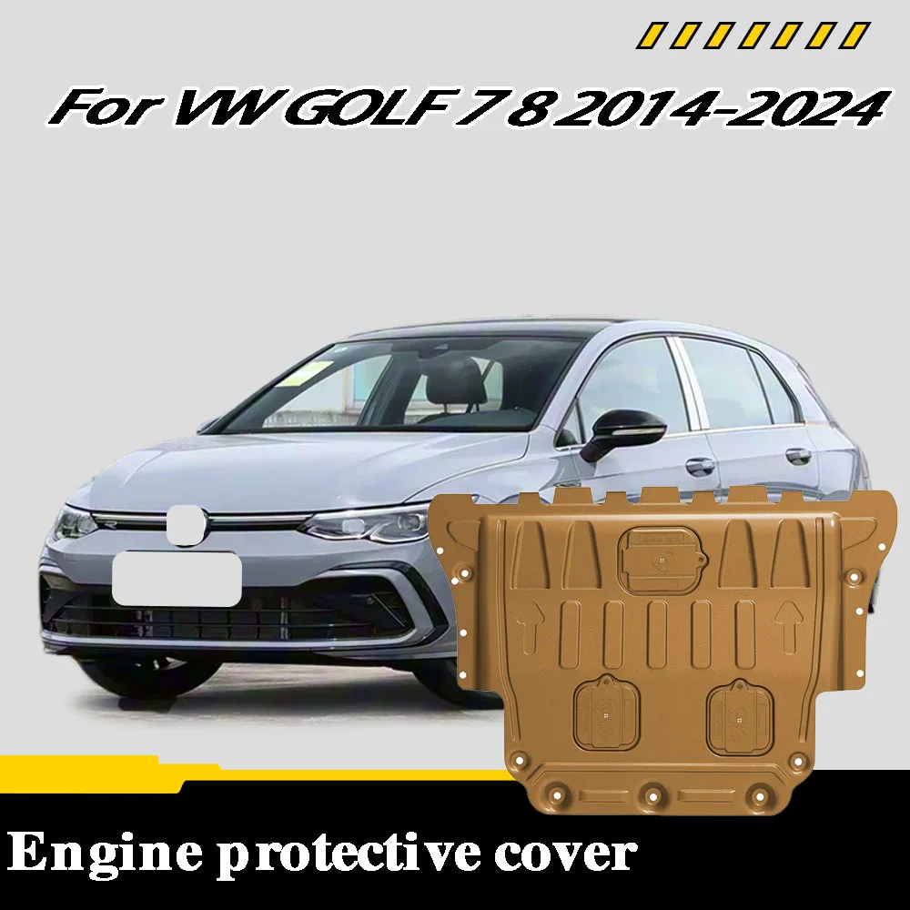 Auto Zubehör Unter Motor Schutz Kotflügel Bord Splash Schild Schlamm Kotflügel Platte Panel Für VW GOLF 7 8 2014-2024 1,4 T 2,0 T
