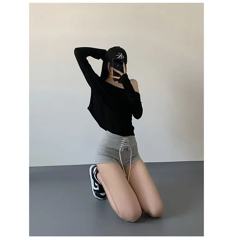 Europe United States Sexy Hip Hot Pants Female Tight Strap Fitness Yoga Casual Pants Hot Girl Jazz Shorts Women'S Team Pants