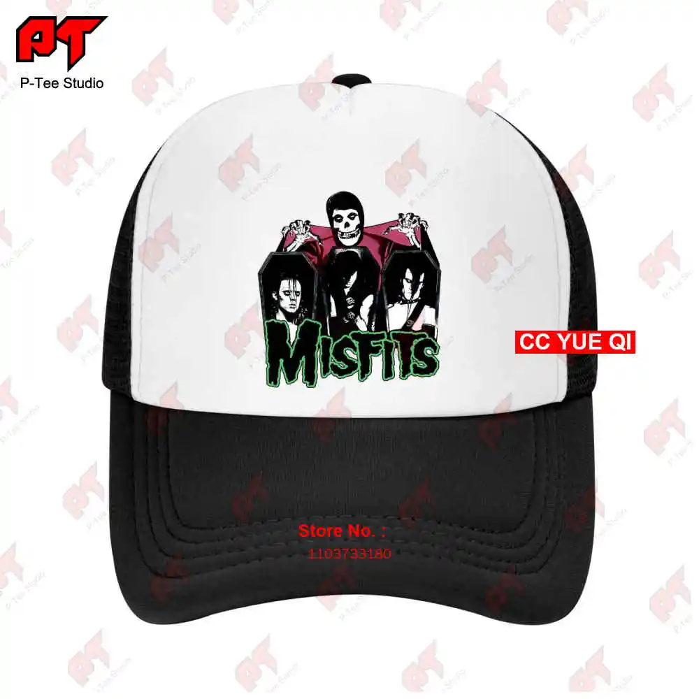 Vintage Misfits Band Throwback Tour Baseball Caps Truck Cap CWN5