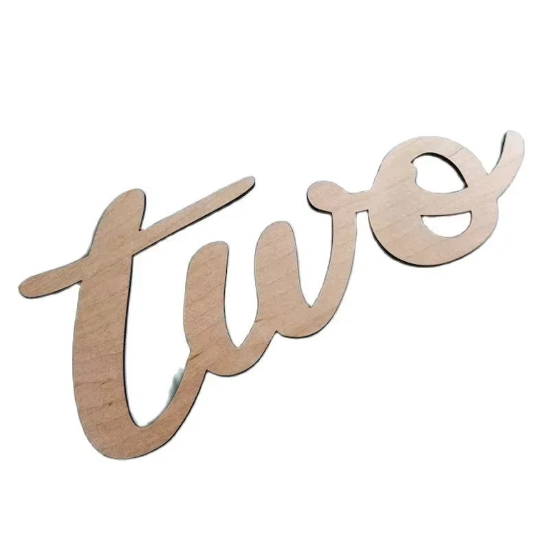 Custom Two Sign Photo Prop for Second Birthday Photo Shoot for Babies  Wooden Number Sign Photographer  Number Sign